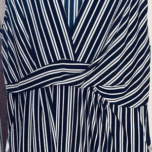 Strapless maxi dress with back slit